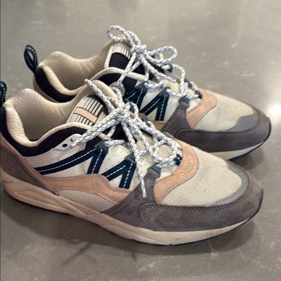 Karhu Cream and Blue Retro-Inspired Athletic Shoes - Picture 8 of 8